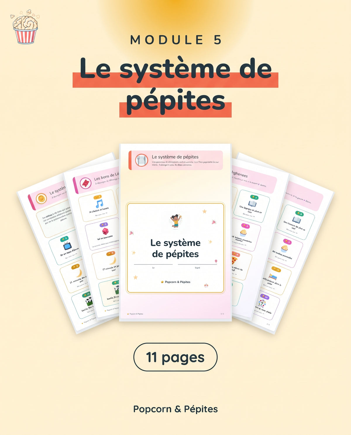 Le pack papier Popcorn & Pépites
