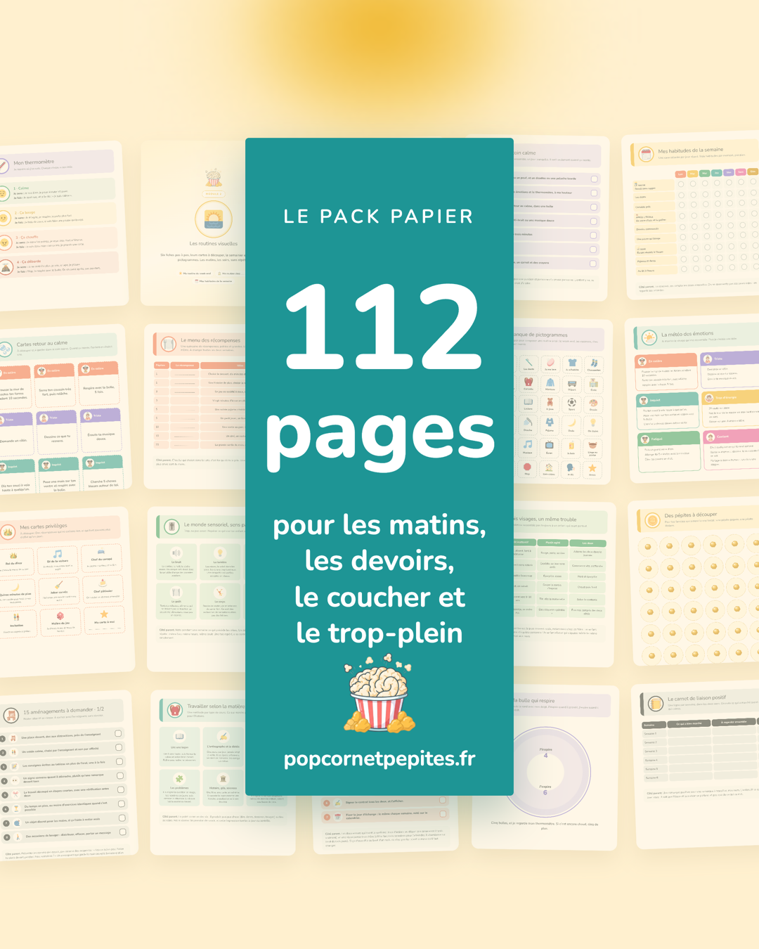 Le pack papier Popcorn & Pépites